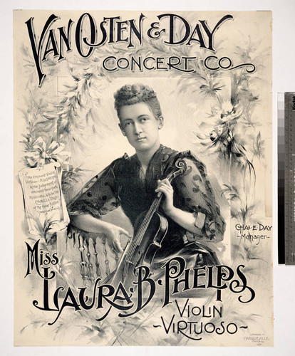 Van Osten & Day Concert Co. : Miss Laura B. Phelps violin virtuoso