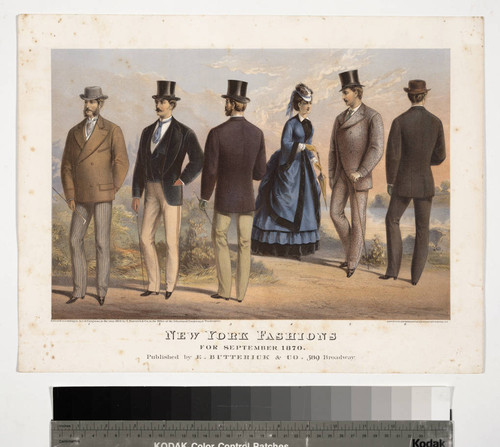 New York fashions for September 1870. Published by E. Butterick & Co. 589 Broadway