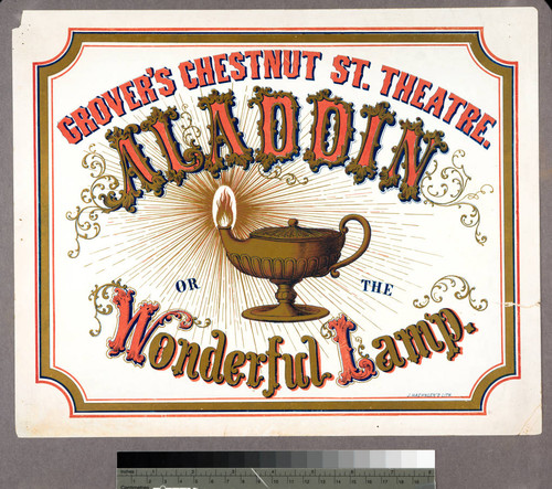 Grover's Chestnut St. Theatre. Aladdin : or the wonderful lamp