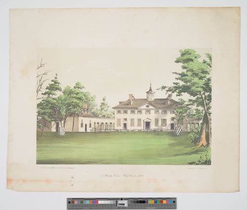Mount Vernon west front, 1858
