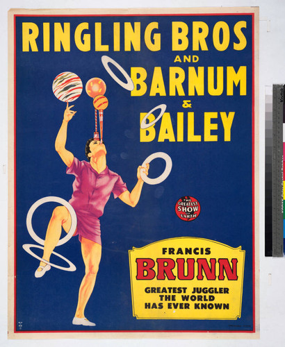 Ringling Bros and Barnum & Bailey : Francis Brunn greatest juggler the world has ever known