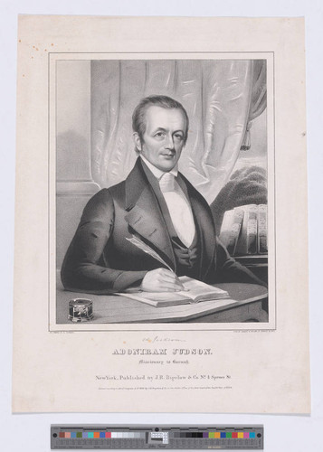 Adoniram Judson. Missionary to Burmah