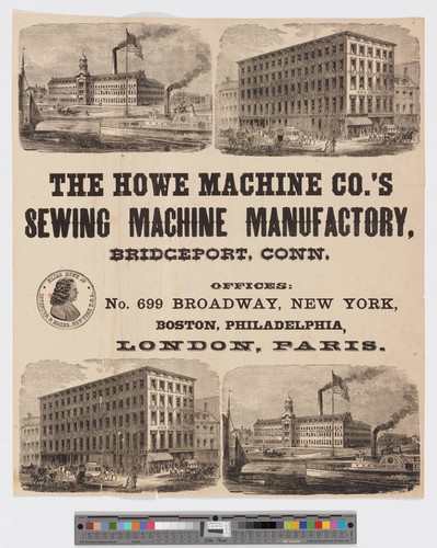 The Howe Machine Co.'s sewing machine manufactory, Bridgeport, Conn