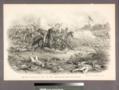 Battle of Savannah - Oct. 9th 1779. (Charge and daeth [sic] of Pulaski.)