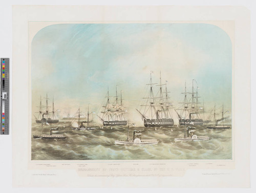 Bombardments of Forts Hatteras & Clark, by the U.S. fleet