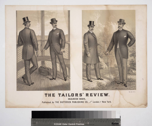 The tailors' review. March 1886. Published by the Butterick Publishing Co., Limited. London and New York