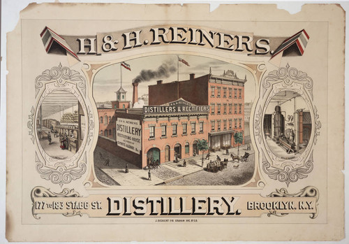 H. & H. Reiners. Distillery. 177 to 183 Stagg St. Brooklyn. N.Y