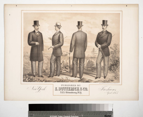 New York fashions, April 1877. Published by E. Butterick & Co. 555 Broadway, N.Y