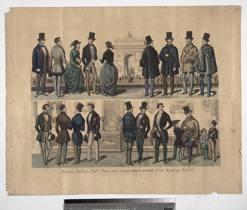 American fashions fall and winter 1851_2 by Genio C. Scott, No. 130 Broadway New York