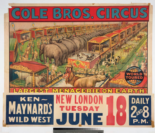 Cole Bros. Circus : largest menagerie on Earth