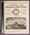 Something new! Butterworth’s patent champion cider press