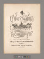 O what's this world a coming to? : comic song and chorus / words and music by Frank Howard