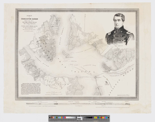 Part of Charleston Harbor embracing forts Moultrie, Sumter, Johnson, and Castle Pinckney