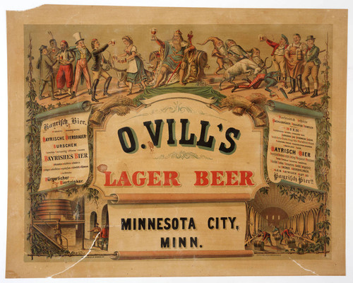 O. Vill's lager beer : Minnesota City, Minn