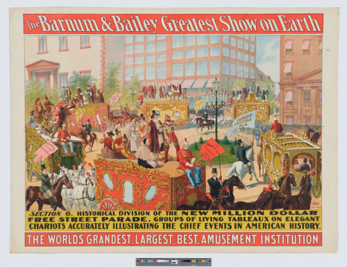 The Barnum & Bailey greatest show on earth. : Section 6. Historical division of the new million dollar free street parade