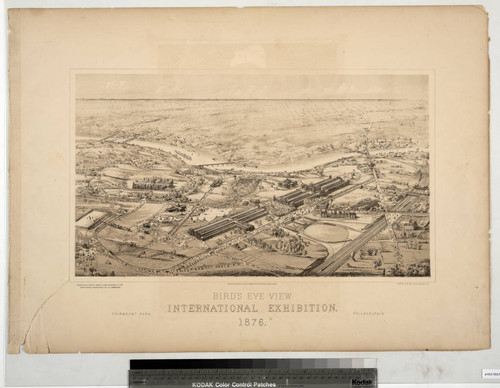 Bird's eye view of the International Exhibition, 1876. Fairmount Park. Philadelphia
