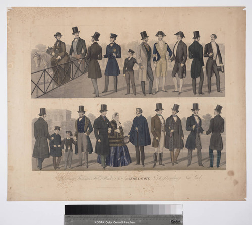 American fashions, fall & winter 1855-6 by Genio C. Scott, No. 156, Broadway_New-York