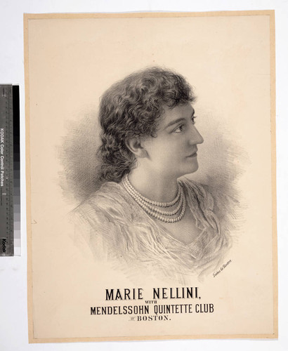 Marie Nellini, with Mendelssohn Quintette Club of Boston