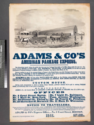 Adams & Co's American package express