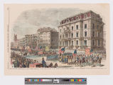 New York City - Demonstration of the colored inhabitants of New York in honor of the adoption of the fifteenth amendment to the constitution of the United States - Friday April 8, 1870