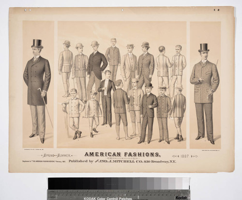 American fashions, spring and summer 1887. Published by the Jno. J. Mitchell Co. 830 Broadway, N.Y