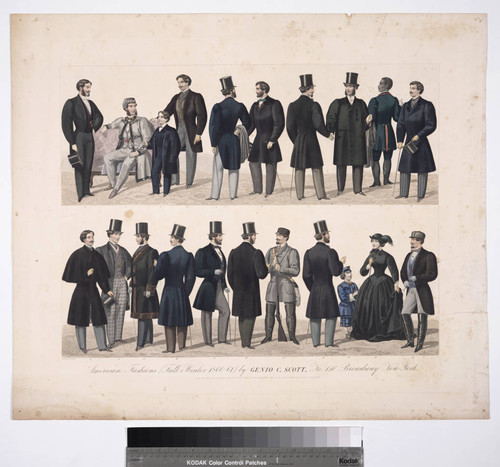 American fashions (fall and winter 1860-61) by Genio C. Scott, No. 156 Broadway New-York