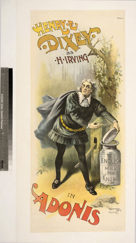 Henry E. Dixey as H. Irving : in Adonis