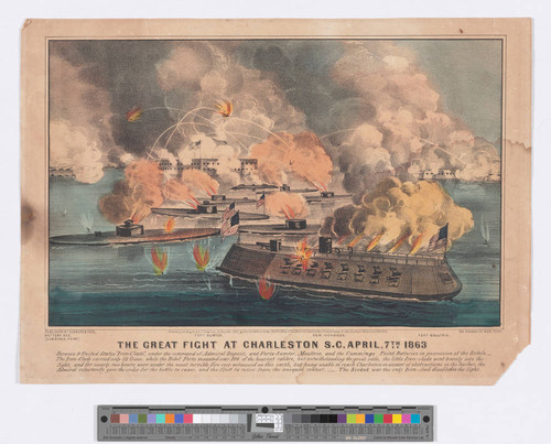 The great fight at Charleston S.C. April 7th 1863