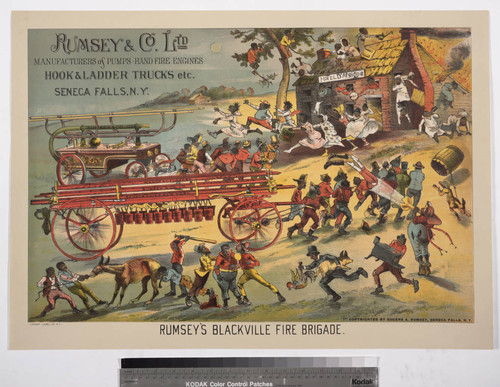 Rumsey's Blackville Fire Brigade : Rumsey & Co. Ltd manufacturers of pump-hand fire engines hook & ladder trucks etc. Seneca Falls, N.Y