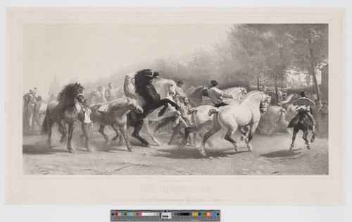 The horse fair from the celebrated painting by Rosa Bonheur