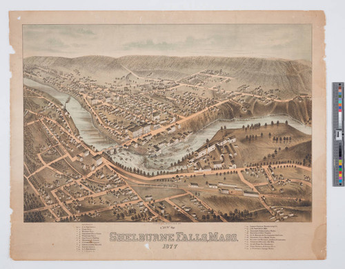 View of Shelburne Falls, Mass. 1877