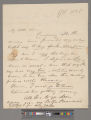 Opie, Amelia (Alderson). Letter to Thomas John Alderson