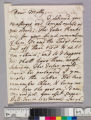 Leigh, Theophilus, 1693-1785. Letter to Mary Leigh Leigh, 1731-1797