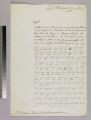 Letter : Philadelphia, to Charles-René-Dominique Sochet Destouches, 1781 March 3