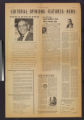 Newspaper clipping with article by Miller and photo of him