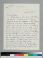 Actor George Arliss writes to Grace Hubble