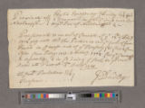 Dudley, Joseph. To Samuel Penhallow : Pay warrant in favour of Thomas Packer