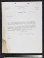 Letter by Herbert A. Bernhard and misc items