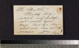 Letter and note by Carr and brochure