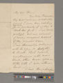 Opie, Amelia (Alderson). Letter to Henry Perronet Briggs