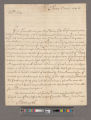 Addington, Isaack. Letter to William Blathwayt