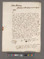 Freeman, Samuel. Letter to William Blathwayt
