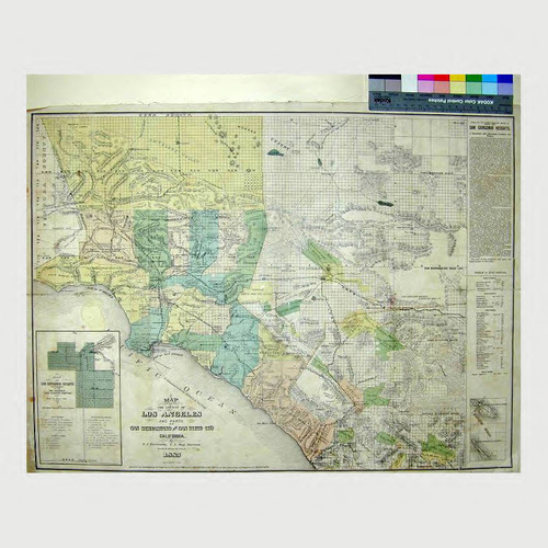 Map of the County of Los Angeles and parts of San Bernardino and San Diego Co's. California