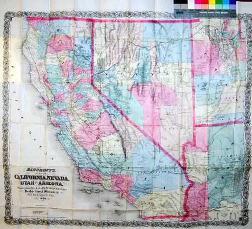 Bancroft's Map of California, Nevada, Utah and Arizona