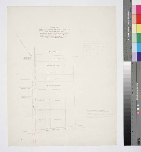 Map of the Celis Vineyard Tract