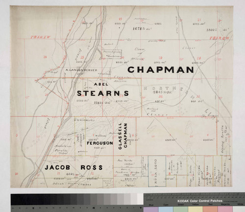 Map of the Rancho Santiago de Santa Ana