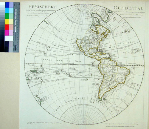 Hemisphere Occidental, dresée en 1720 pouir l'usage particular du Roy