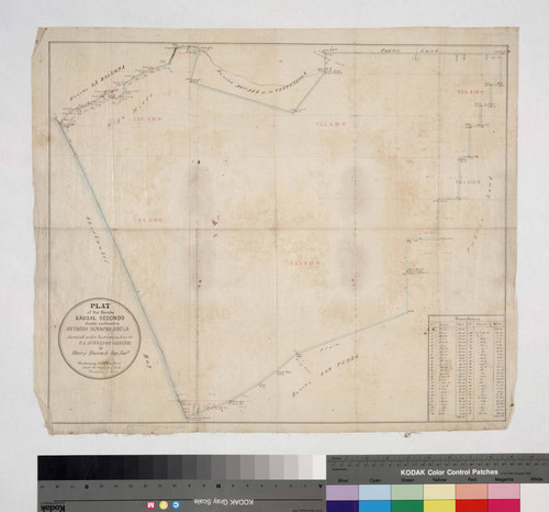 Plat of the Rancho Sausal Redondo