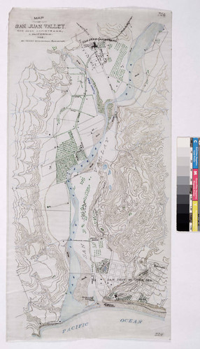 Map of San Juan Valley, San Juan Capistrano California