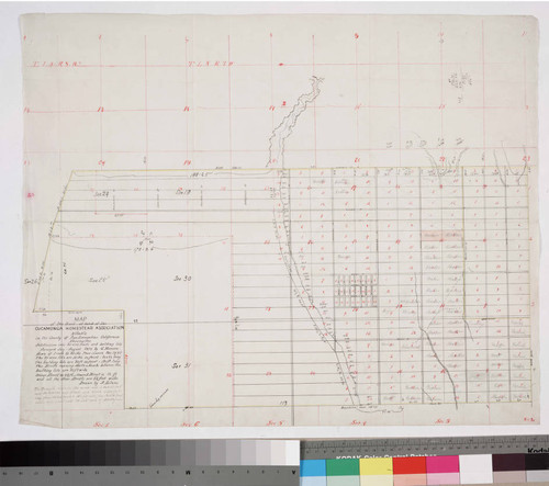 Map of the tract of land of the Cucamonga Homestead Association